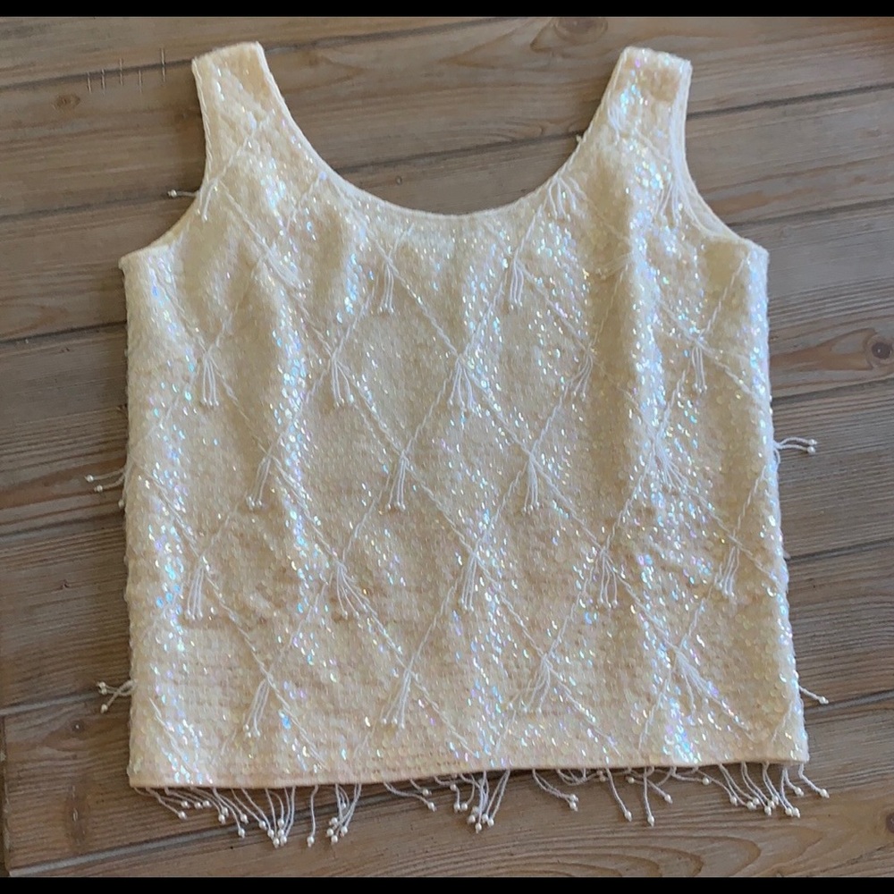 Vintage Beaded Shell